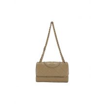 TORY BURCH Ledertasche - Umhängetasche FLEMING grau