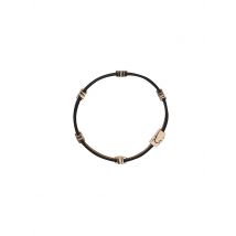 TORY BURCH Lederarmband ELEANOR  schwarz | M/L