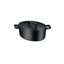 WMF Bräter Oval FLAVOUR 33x26cm Guss/Schwarz schwarz