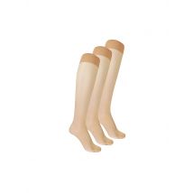 WOLFORD Kniestrümpfe 3er Pkg. gobi  beige | M