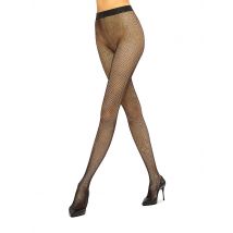WOLFORD Netzstrumpfhose TWENTIES back schwarz | M
