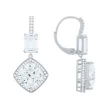 Ohrringe aus 925 Silber mit farblosen Zirkonia