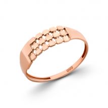 Damenring aus 585 Rotgold 19 mm (60)