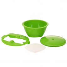 Börner Multimaker mit Vakuumdeckel und Sieb für V5, grün