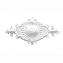 Marbet Deckenrosetten aus Styropor weiß, gemustert R-11 590x310mm