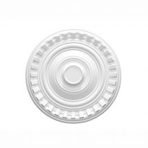 Marbet Deckenrosetten aus Styropor weiß, gemustert R-27 600x600mm
