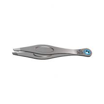 Pinza de depilar satinada 100 mm bordes biselados Premax