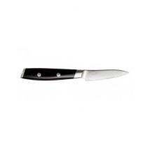 Cuchillo de mesa Yaxell MON - Cuchillo de oficina hoja de 80 mm mango de micarta negro