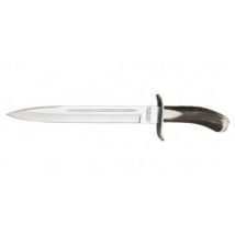 Couteau fixe Joker Dague lame 255 mm manche bois de cerf naturel - Joker