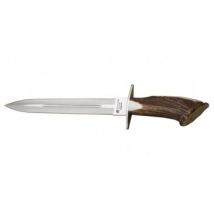 Couteau fixe Joker Dague lame 300 mm manche bois de cerf avec meule - Joker
