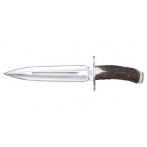 Couteau fixe Joker Dague lame 230 mm manche bois de cerf - Joker
