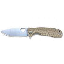 Couteau pliant Honey Badger Flipper D2 Large Tan - Honey Badger