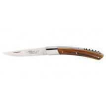 Couteau artisanal Robert David Le Thiers manche en Corne Blonde avec tire bouchon - Robert David