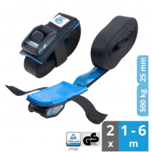 2x Spanngurte mit Klemmschloss - 25mm - valonic DOLPHIN