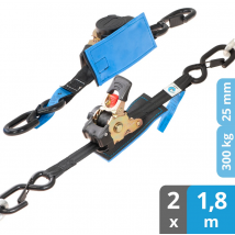 Spanngurte Automatik Ratsche SG-020-18 (2 Stück, 1,8m) - RACOON
