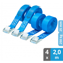 Spanngurte Klemmschloss SG-500-420 (4 Stück, 2m, 25mm) - ICELAND