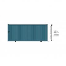 Portail Aluminium Coulissant 3mx1.6m - Fabriquant: 4M