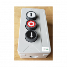 Caixa com 3 botões (subir/descer/parar) Kdt3 Geba - Fabricante: GEBA