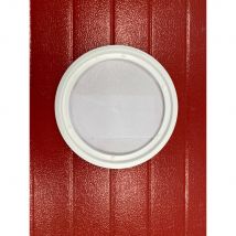 Ronde patrijspoort 310 mm om in te schroeven wit 1-deurs raam 22 tot 24 mm voor garagedeur - Fabrikant: 4M