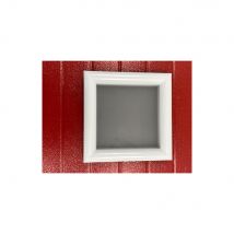 Hublot Carré Blanc Pvc 300x300 Mm À Visser Vitrage Sablé - Fabriquant: 4M