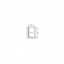 Biały prostokątny wkręcany iluminator 1 Okno drzwiowe 22 do 24 mm do drzwi garażowych