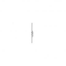 Schlösser – 3 Kippriegel – Treppe 3 – Flachkopf 24 x 3 – Eingang 35 – Abstand 85 – Halbdrehriegel – Corni – Hersteller: CORNI