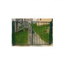 Portail Battant Industriel Galvanisé Plastifié L5m X H1.75m - Fabriquant: 4M