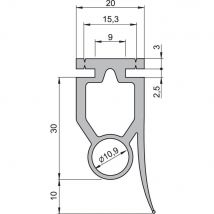 Barra de contato optoeletrônica de segurança com lábio de vedação Aperto Sommer - Fabricante: SOMMER
