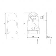 Elektrische veiligheidscontactstrip 8,2 Kohm (h 65 mm) Zijdelingse bevestiging Aperto Sommer - Fabrikant: SOMMER