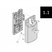 Caixa de controle vazia (sem tampa de luz) para Duo Vision Aperto Sommer - Fabricante: SOMMER