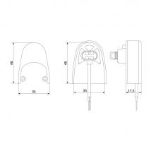 Tampa Final (h 45mm) Incluindo Cabo de Conexão 2,5m Aperto Sommer - Fabricante: SOMMER