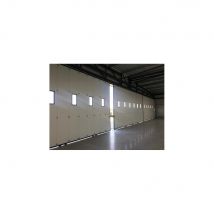 Porte Sectionnelle Industrielle Coulissante Freedim Largeur 22000mmx Hauteur 4000mm Avec Portillon