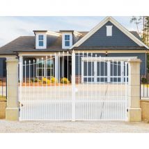 Puerta Batiente de Acero Chardonnay L3,5mxh1,70m Blanco Ral9010 - Fabricante: 4M