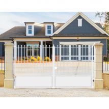 Puerta Batiente de Acero Pinot L3,5mx1,70m Blanco Ral9010 - Fabricante: 4M