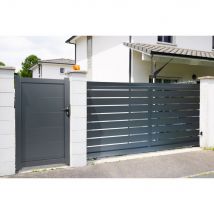 Puerta Corredera de Aluminio Ral7016 L3,50mxh1,60m Tokyo - Fabricante: 4M