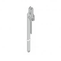 Altura da base Zamac do braço direito 2250 para porta Hormann S95 - Fabricante: HORMANN HABITAT