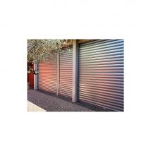 Gemotoriseerd gegalvaniseerd metalen gordijn 220v massieve lamellen 7/10e L3000 H2500 Classic - gegalvaniseerd - Fabrikant: 4M