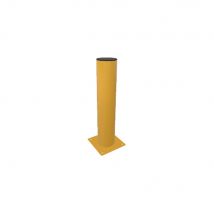 Poteau De Protection H600mm Section Diam 133 Avec Platine Couleur Jaune 1021 - Fabriquant: 4M