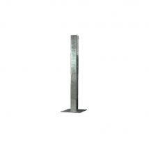 Potelet H1500mm Section 60x40 Avec Platine Galva - Fabriquant: 4M