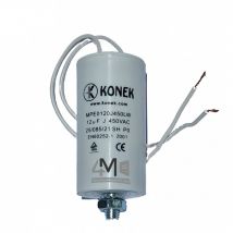 Condensatore di avviamento motore 12 Îœf / 450 V - Produttore: KONEK