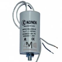 Condensatore di avviamento motore 16 Îœf / 450 V - Produttore: KONEK