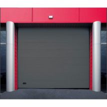 Porte Sectionnelle Industrielle L 4m X H 3m Manuelle Couleur Gris Ral 7016 Gamme Pro V42 - Gris - Fabriquant: 4M
