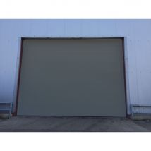 Puerta Seccional Industrial L 3,5m XH 4m Manual Color Gris Ral 7016 Gama Eco V40 - Gris - Fabricante: 4M