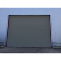 Puerta Seccional Industrial L 5m XH 4m Manual Color Gris Ral 7016 Gama Eco V40 - Gris - Fabricante: 4M