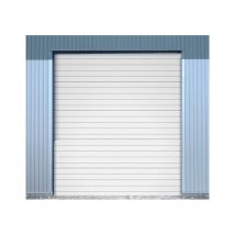 Puerta Seccional Industrial L 3,5m XH 4m Manual Color Blanco Ral 9010 Gama Eco V40 - Blanco - Fabricante: 4M