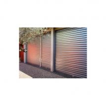 Cortina Metálica Galvanizada Motorizada 220v Lamas Macizas 7/10 L4000 H4000 Premium - Galvanizada - Fabricante: 4M