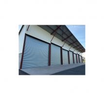 Tenda Metallica Zincata Motorizzata 380v Lamelle Massicce 9/10 L10500 H2000 - Zincata - Produttore: 4M