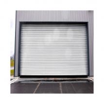 Rideau Métallique Blanc Ral9010 Motorisé 220v Lames Pleines 7/10ème L5000 H2000 Premium - Blanc Ral9010 - Fabriquant: 4M