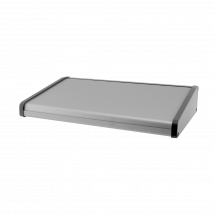 Boitier / Pupitre De Table Alu 1,5 Mm / Côtés Abs Gris - 315 X 192 X 57/30 Mm