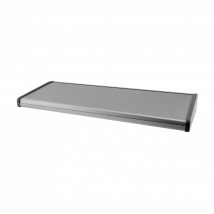 Boitier / Pupitre De Table Alu 1,5 Mm / Côtés Abs Gris - 515 X 192 X 57/30 Mm